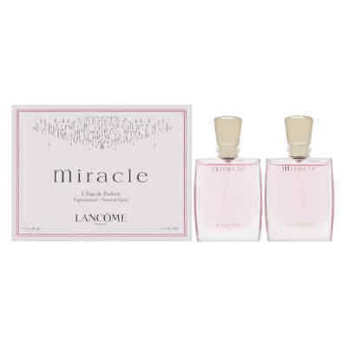 Miracle by Lancome For Women 2 x 1.0 oz L`edp Travel Spray