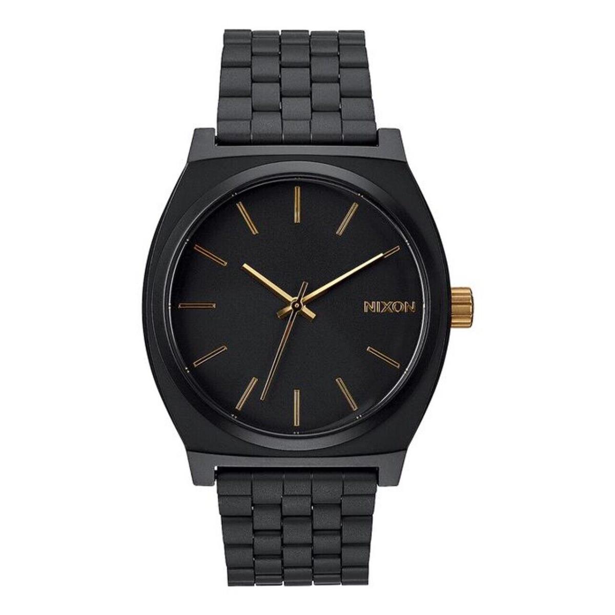 Nixon A0451041-00 Time Teller Unisex 37 Black Stainless Black Dial Watch