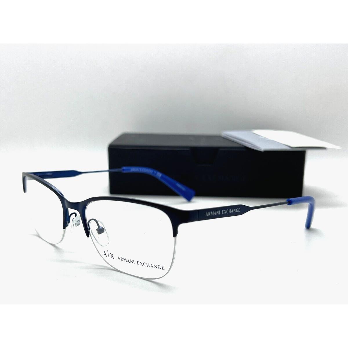 Armani Exchange AX 1023 6097 Matte Blue Eyeglasses 53-17-140mm - Armani  Exchange eyeglasses - 8053672696219 | Fash Brands