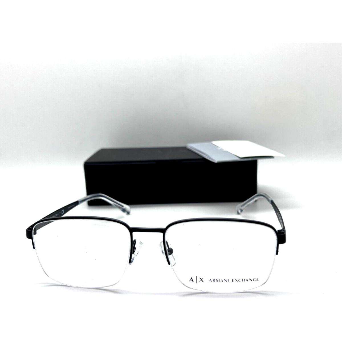Armani Exchange eyeglasses  - MATTE BLACK Frame, Clear Demo Lens Lens 0