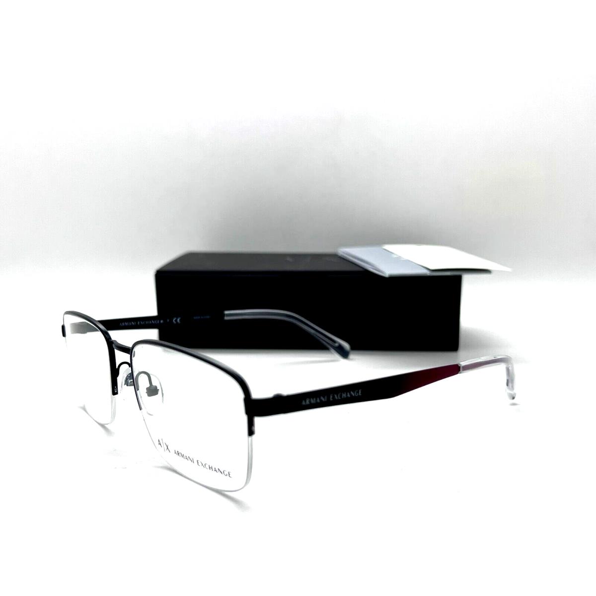 Armani Exchange eyeglasses  - MATTE BLACK Frame, Clear Demo Lens Lens 1