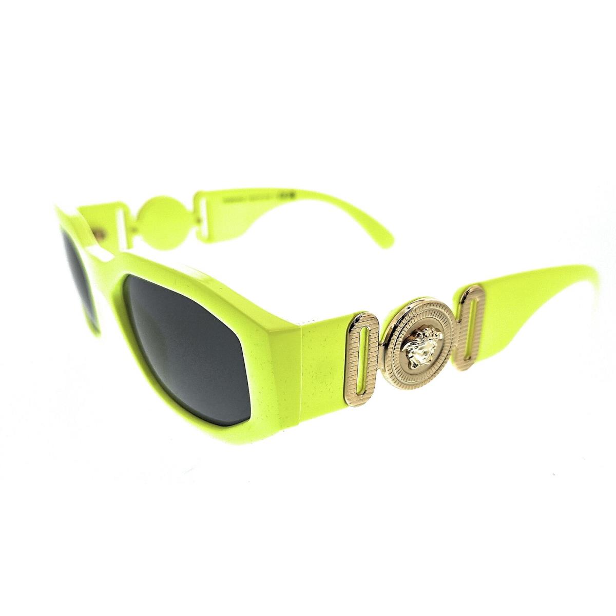 Versace 0VE4361 532187 Yellow Fluorescent Oval Sunglasses