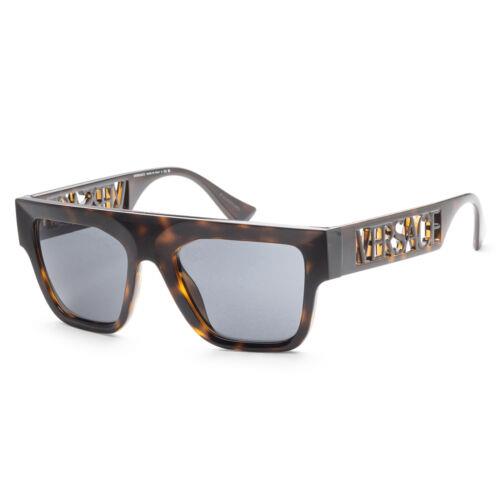 Versace Men`s VE4430U-108-87 Fashion 53mm Havana Sunglasses