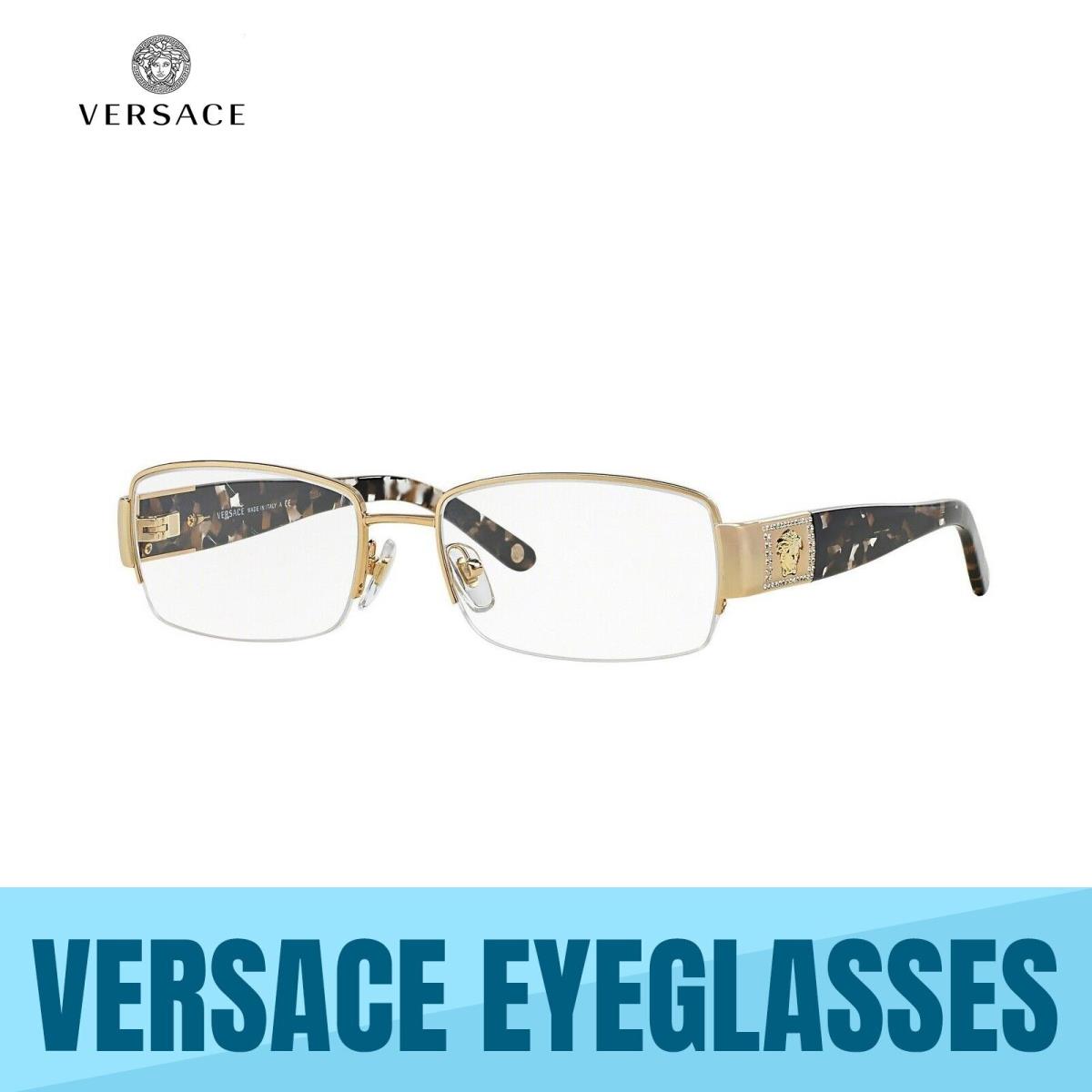 Versace VE1175B Gold 1002 Women`s Eyeglasses 53MM