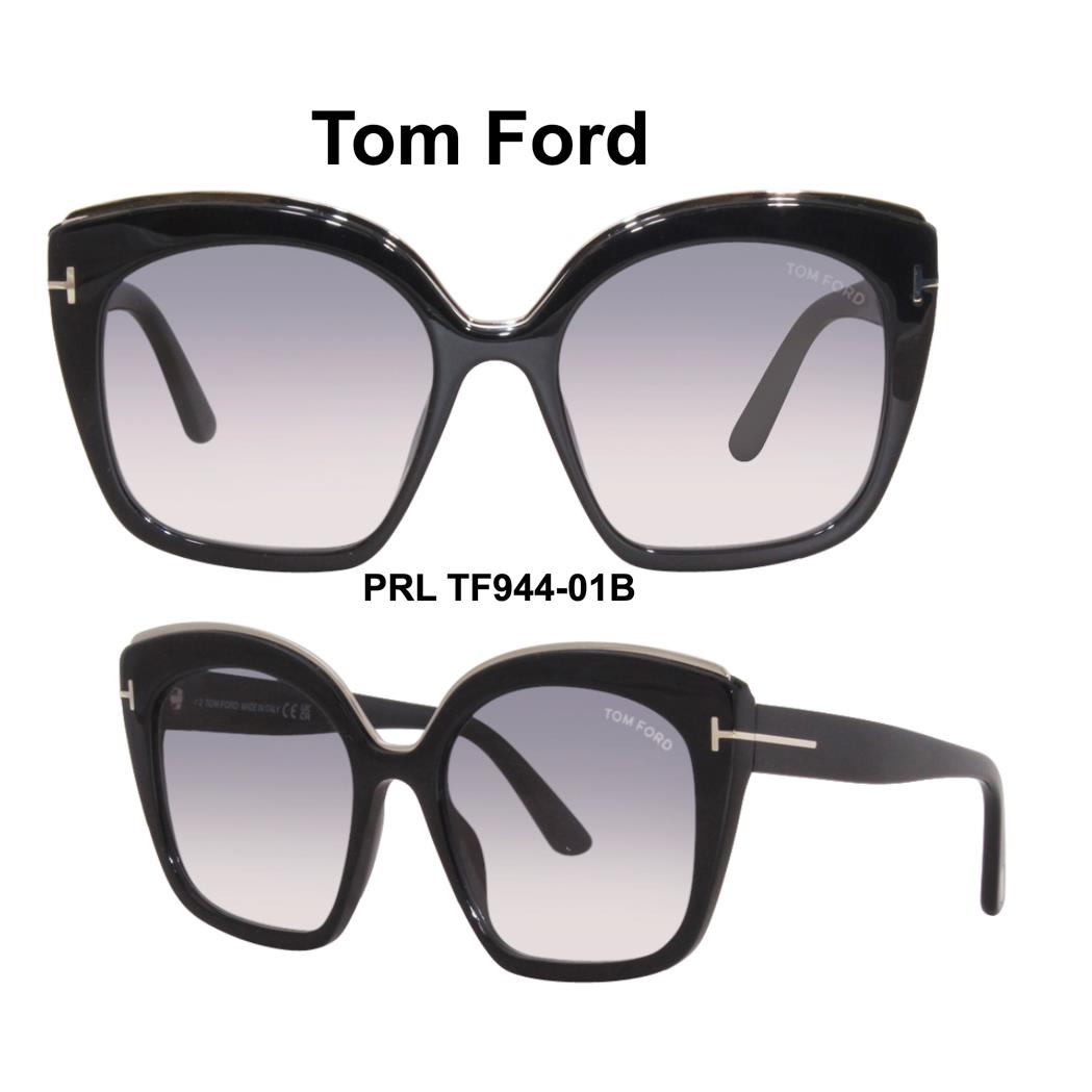 Tom Ford TF 944 01B Chantalle Sunglasses Black Gray Gradient FT 944 01B