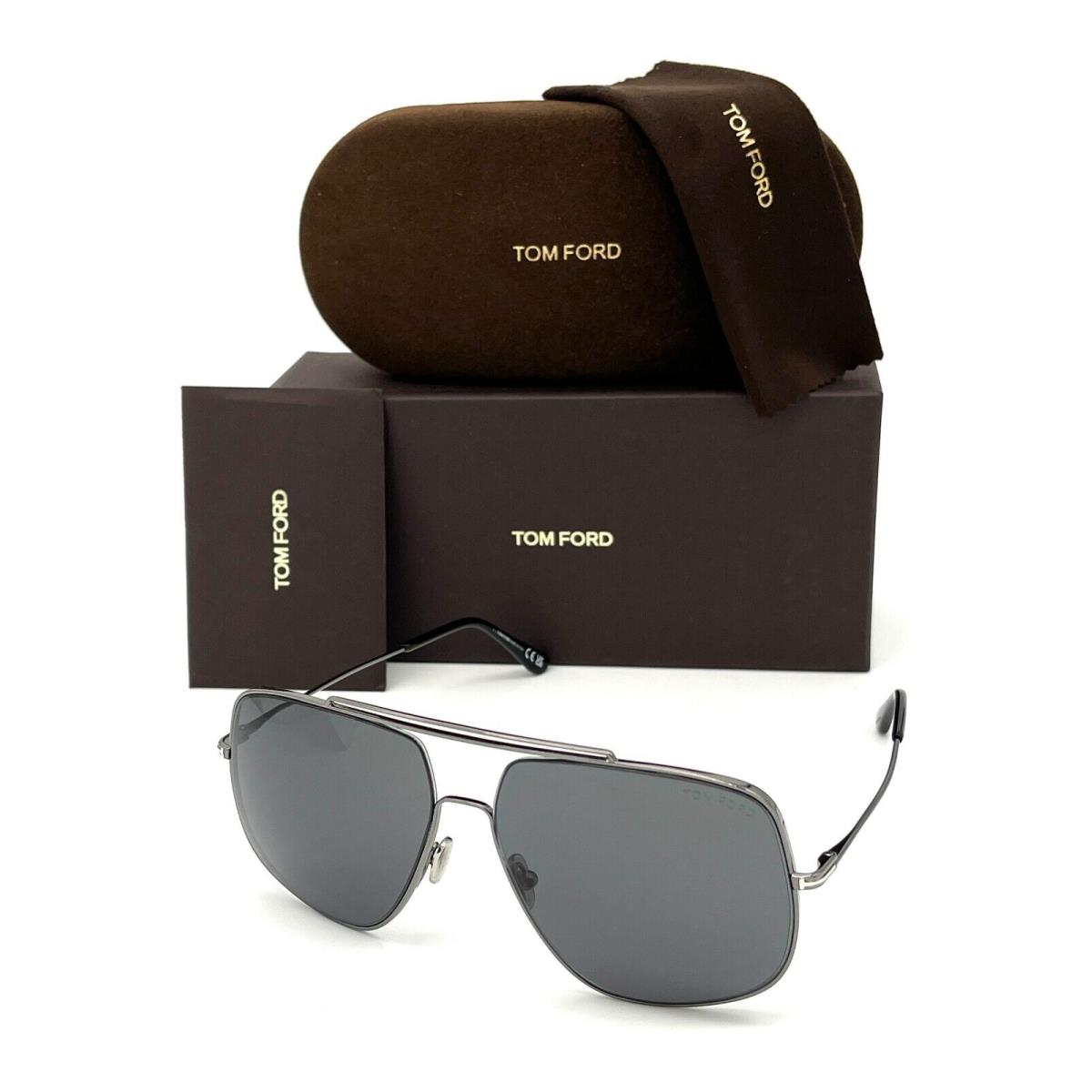 Tom Ford Liam FT0927 12A Dark Ruthenium / Smoke 61mm Sunglasses TF0927