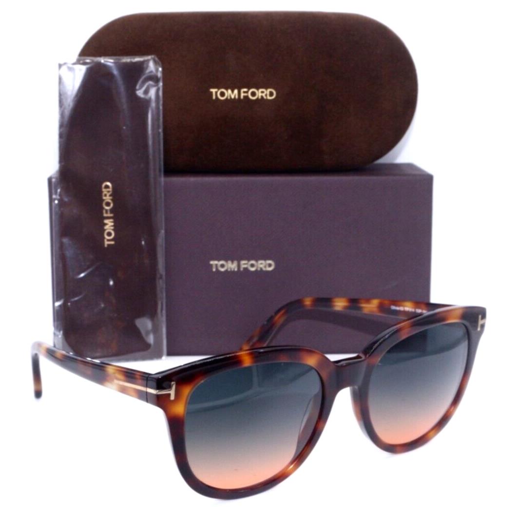 Tom Ford OLIVIA-02 TF914 53P Havana/grey Gradient Lens Authentc Sunglasses 54-19