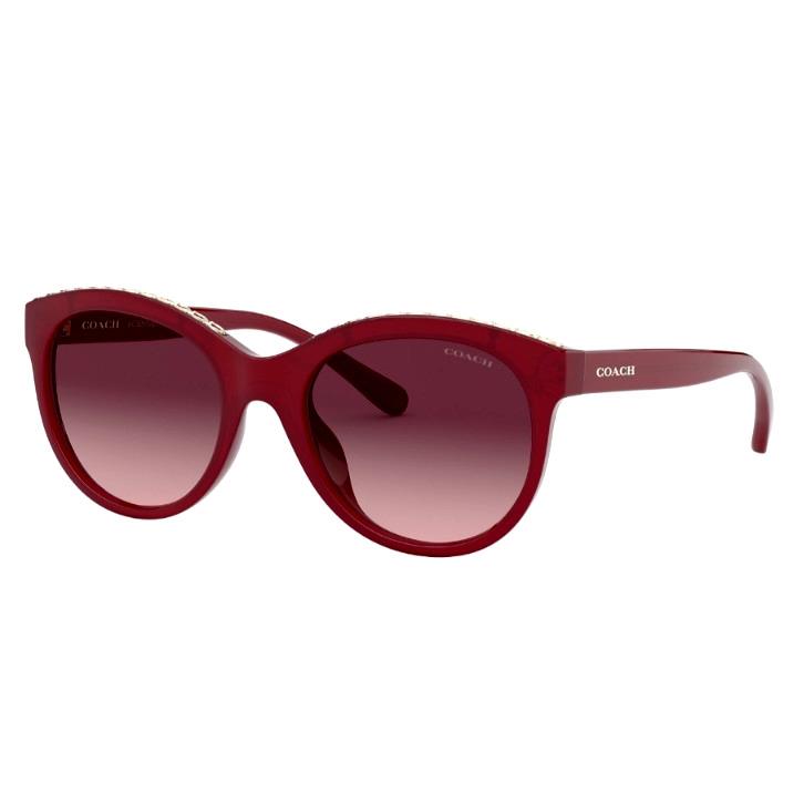 Coach Sunglasses HC8297U 56158H 52mm L1149 Burgundy w Burgundy Gradient Lenses