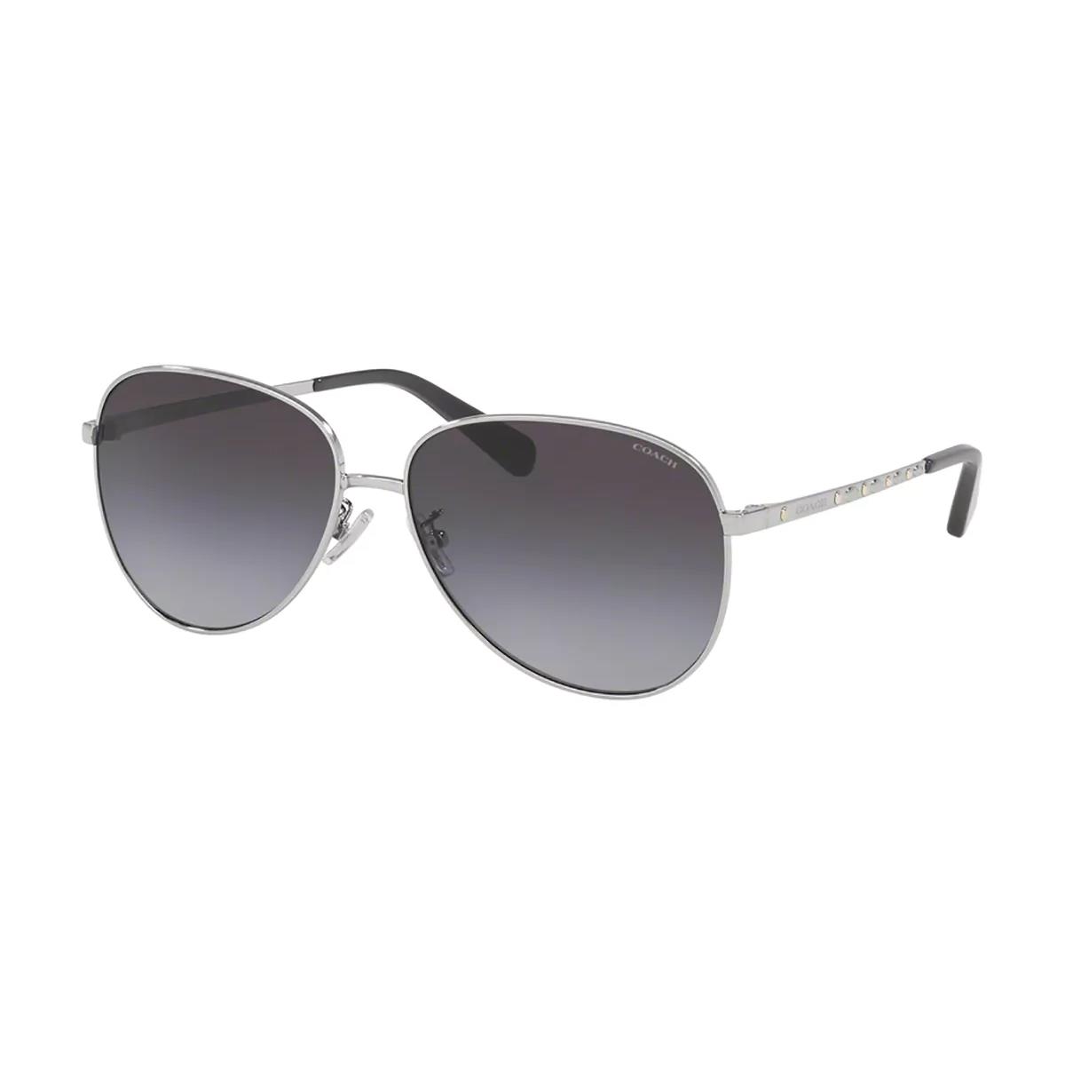Coach Sunglasses HC7094 90018G 60mm L1089 Silver Grey Gradient