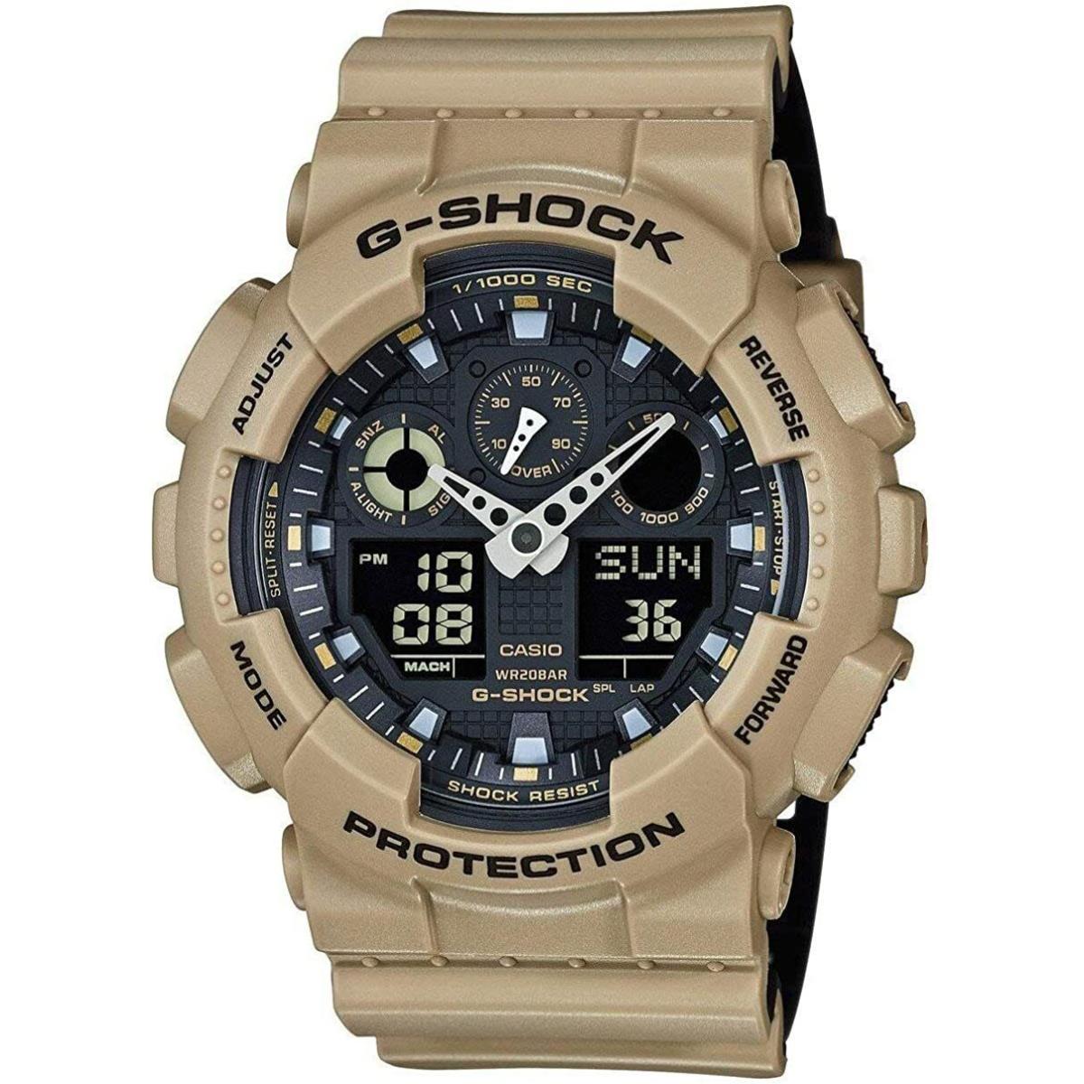 G-shock GA100L-8A Men`s Analog Digital X Large Black / Sand Watch