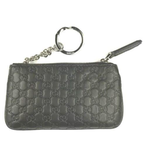 Gucci 544476 Black Micro-gg Leather Key/ Card Case