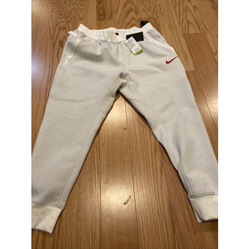 Nike Team Usa Sportswear Tech Fleece Men`s Size Xxl White Red Pants CW0302-100
