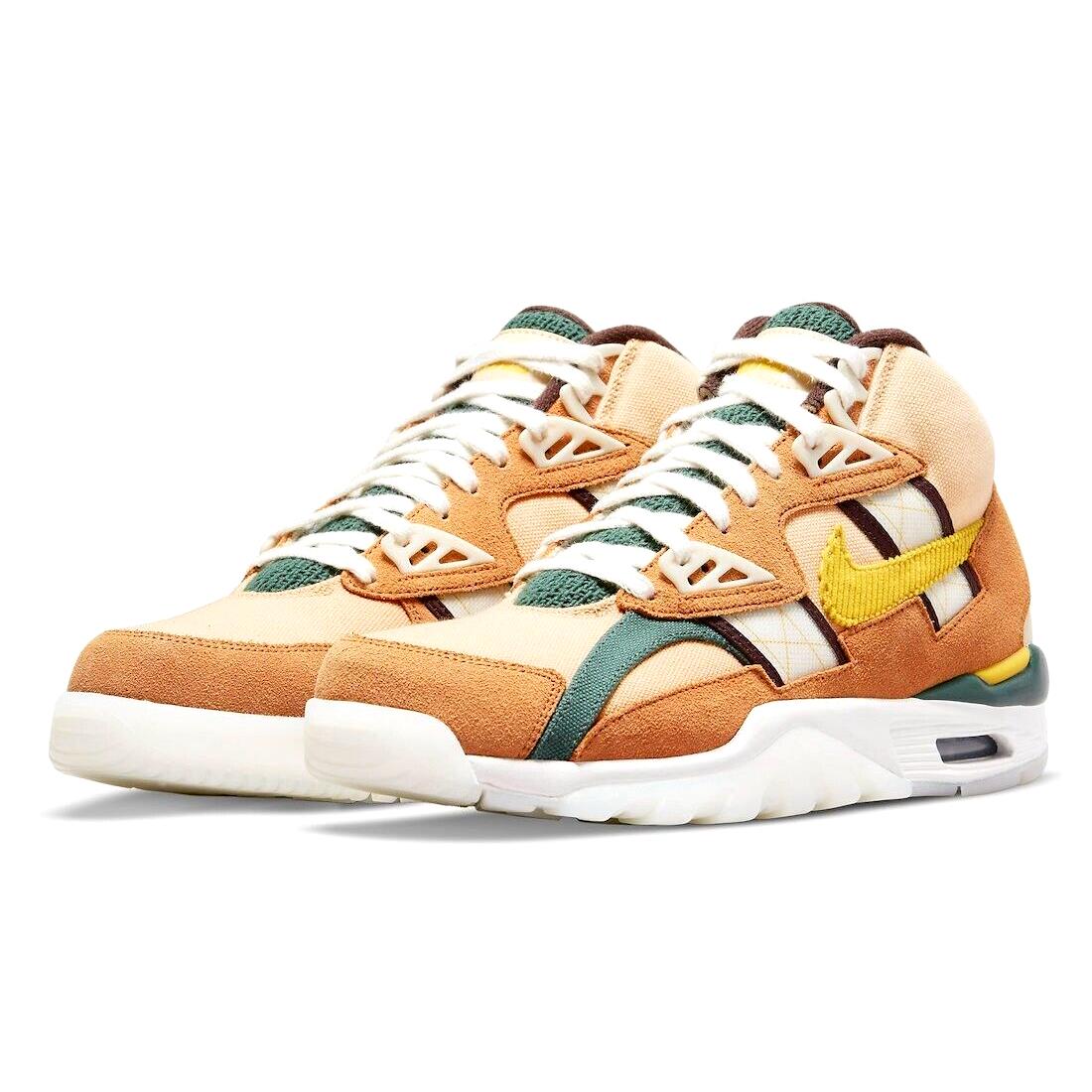 Nike Air Trainer SC High Mens Size 9 Shoes DO6696 700 Brown Pollen Yellow - Brown