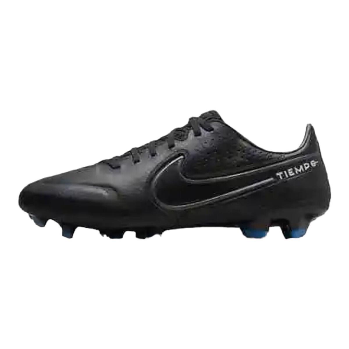 Nike Tiempo Legend 9 Pro FG Size 5 DA1175-001 Black/grey Men`s Soccer Cleat