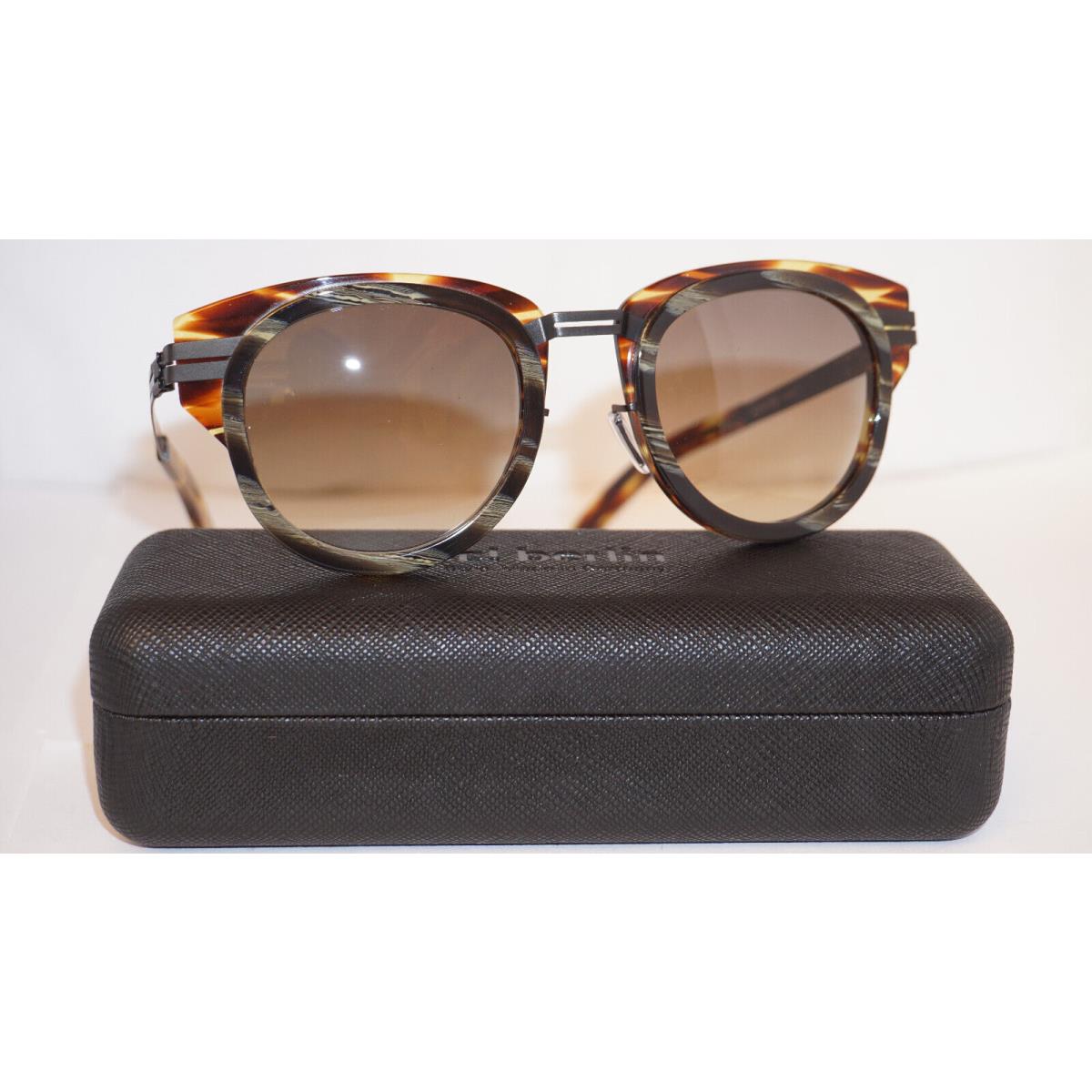 IC Berlin Sunglasses IC Berlin Vegetarian 1 Black Havana Brown 49 24 145