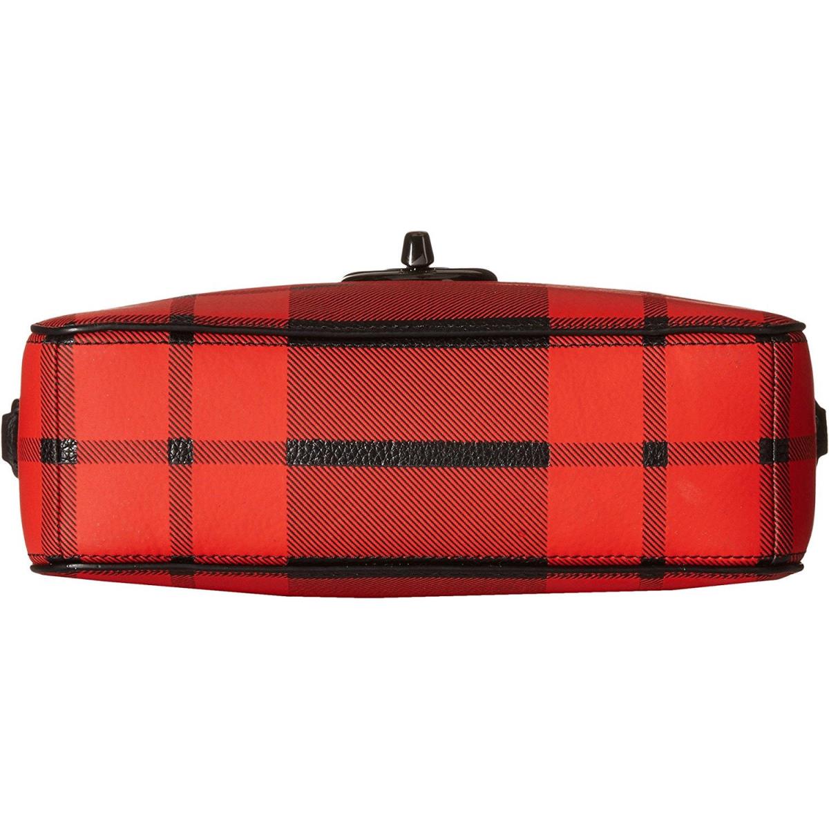 Coach Plaid Turnlock Camera Bag Messenger 36032