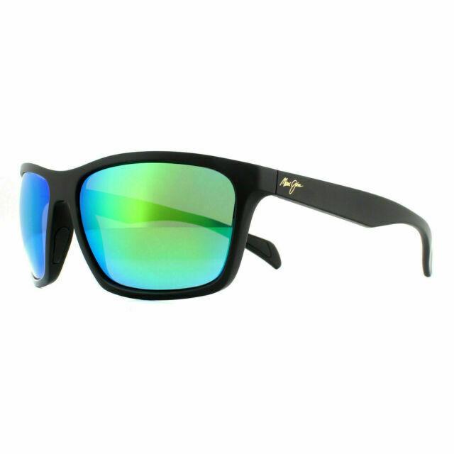 Maui Jim Makoa Men`s Sunglasses-matte Black Frames with Mauigreen Polarized Lens