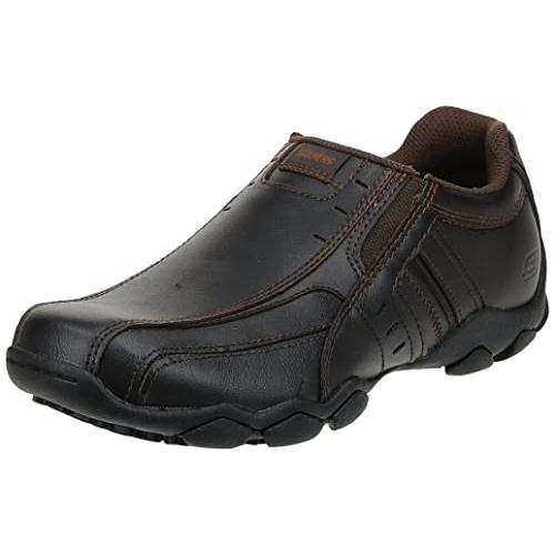 Skechers Usa Men`s Diameter-nerves Slip-on Loafer - Choose Sz/col Brown Leather
