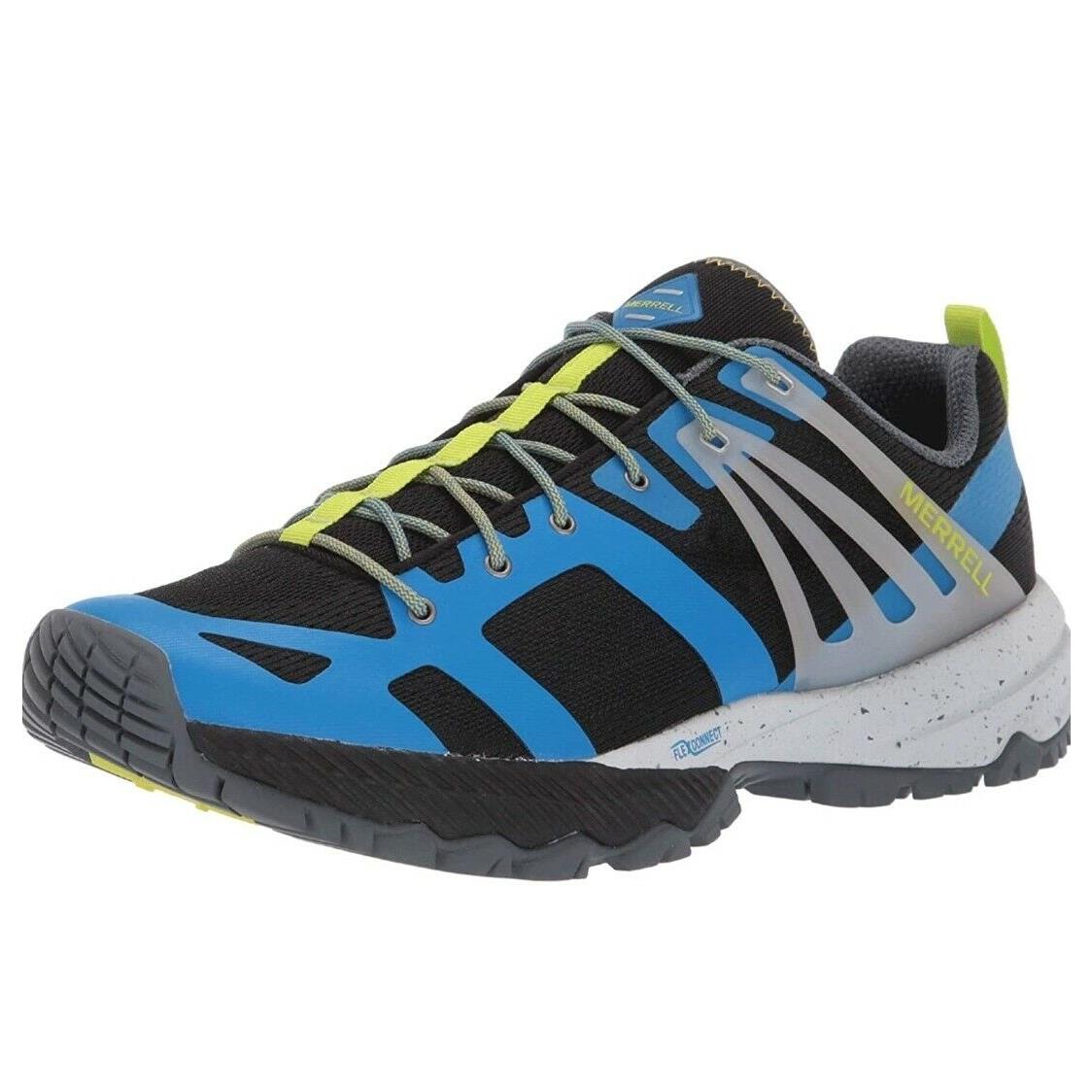 Merrell Men`s Mqm Ace Hiking Trail Running Shoes J48767 Blue/lime Size 12