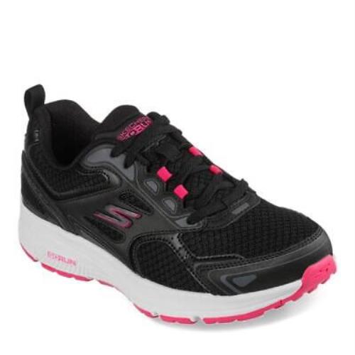 Women`s Skechers Go Run Consistent Running Shoes Sneakers Black Pink Size 7.5