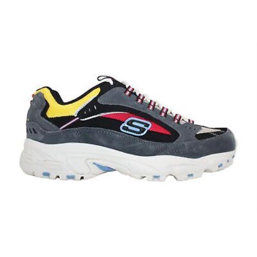 Skechers Mens 3ADH Fabric Low Mid Tops Lace Up Walking Multicolor Size 8.5 - MultiColor