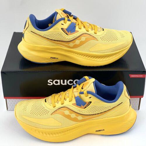 Saucony Guide 15 Gold Summit Women`s Running Shoes Yellow Sneakers