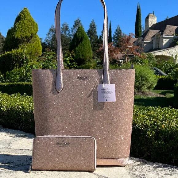 Kate Spade New York Greta Court Penny Tote Bag Glitter Holiday Purse Handbag  - Cherrywood for sale online | eBay