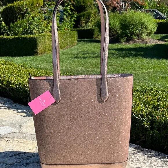 Kate Spade Glitter Fabric Rose Gold Tinsel Shoulder Bag/wallet Option - Kate  Spade bag - 060678411416 | Fash Brands