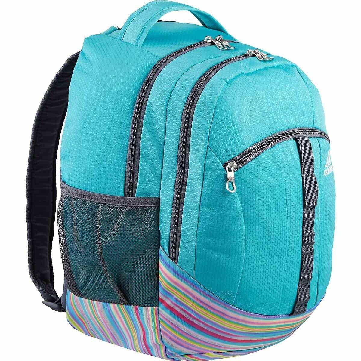 Adidas Stratton XL Backpack Aqua and Rainbow