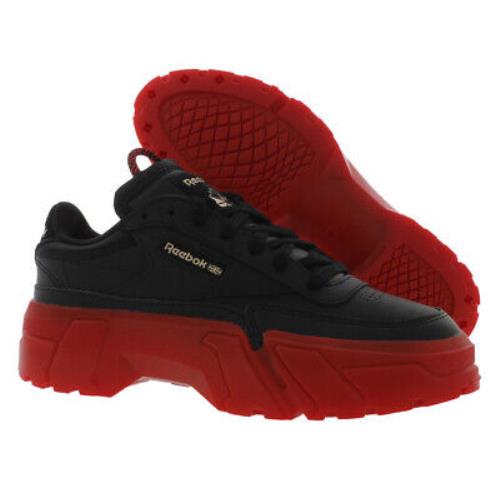 Reebok Club Cardi Boys Shoes Size 5 Color: Black/red - Black/Red , Black Main