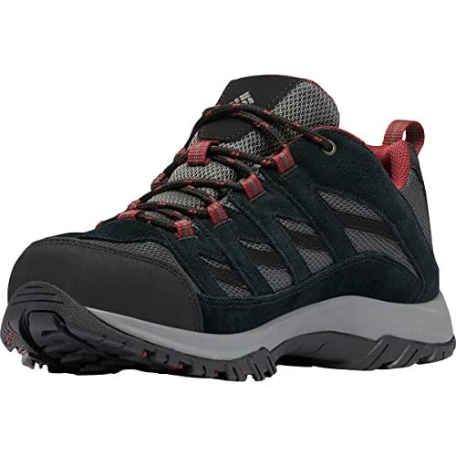 Columbia Men`s Crestwood Waterproof Hiking Shoe - Choose Sz/col Dark Grey/Red Jasper