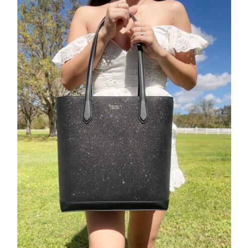 Kate Spade Tinsel Black Glitter Shoulder Tote Bag Handbag Holiday - Kate  Spade bag - 0196021189777 | Fash Brands