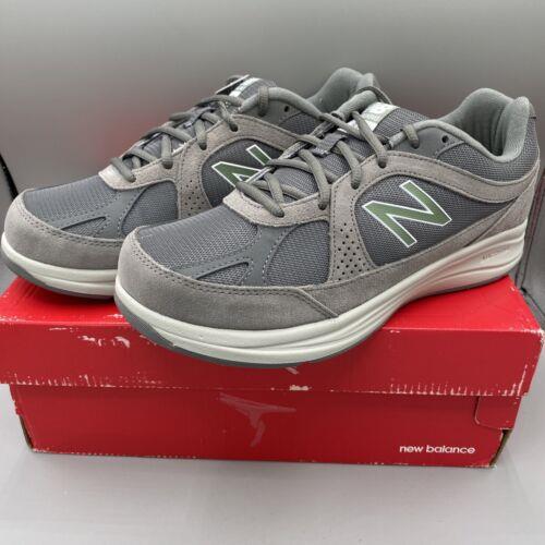 New Balance 877 MW877GT Grey Walking Strike Path Shoes Size 7 EE Men Wide Abzorb