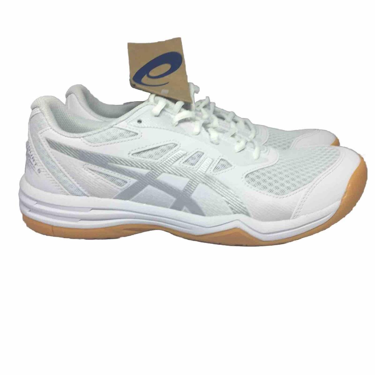 Asics Upcourt 5 1072A088-101 Women Volleyball Shoes White/pure Silver