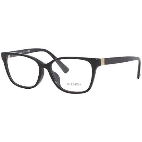 Valentino VA3065F 5001 Eyeglasses Frame Women`s Black Full Rim Square Shape 54mm
