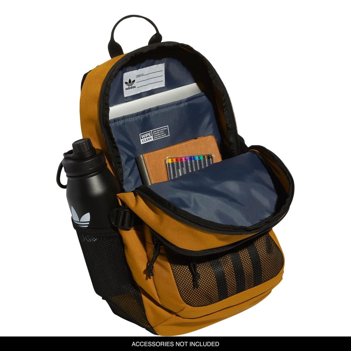 Adidas Originals Yellow Backpack Unisex One Size