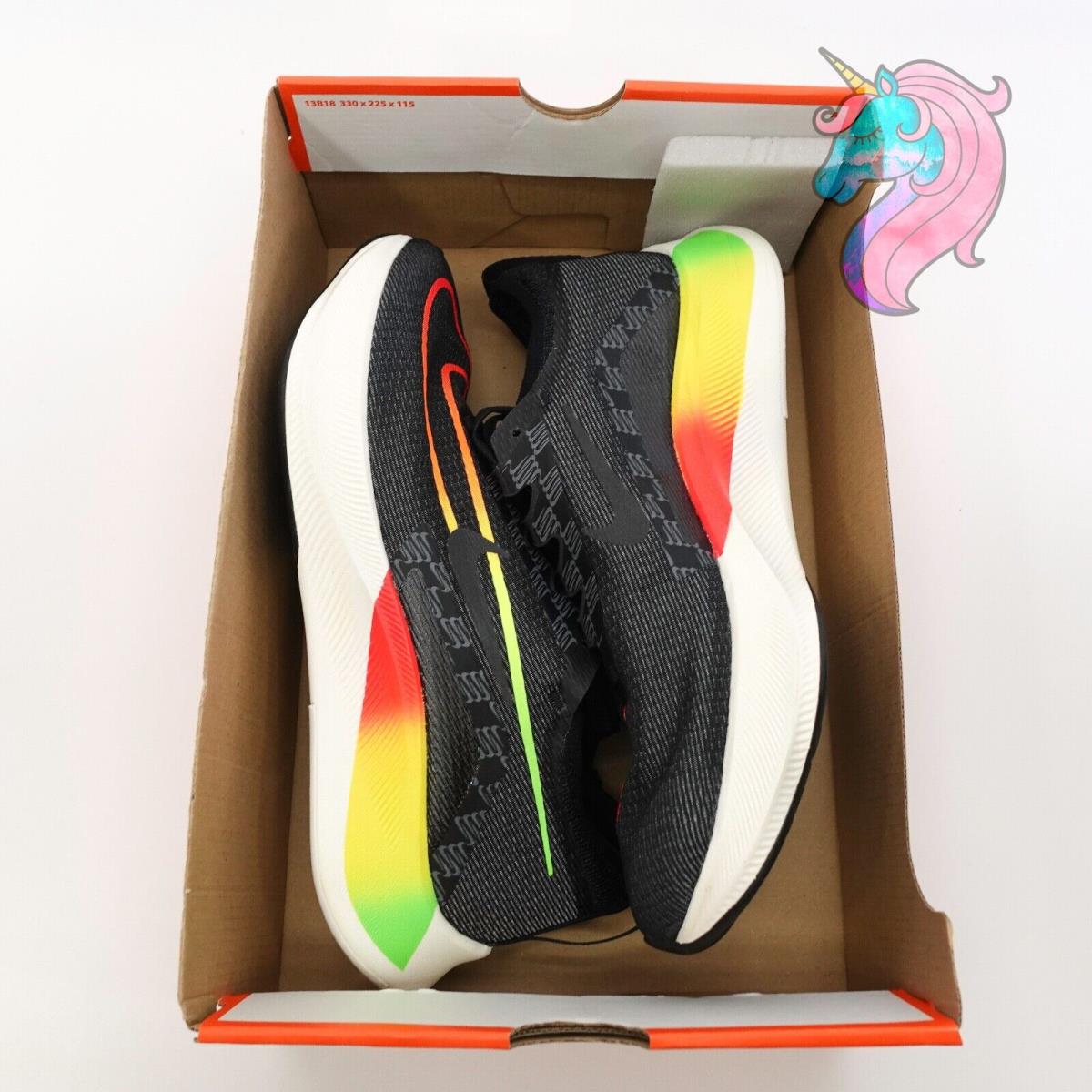 Nike shoes Zoom Fly - Black, Red, Yellow, Green 8