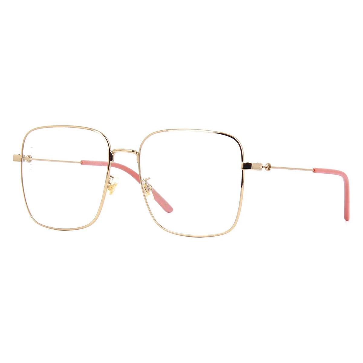 Gucci GG0445O-001 Women`s Optical Pink Gold Eyeglasses