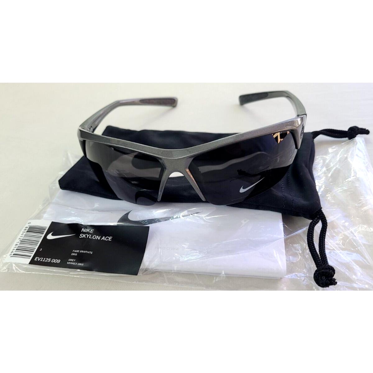 Nike Skylon Men`s Sport Sunglasses Gray EV1125 Lightweight Athletic - Nike sunglasses - | Fash Brands