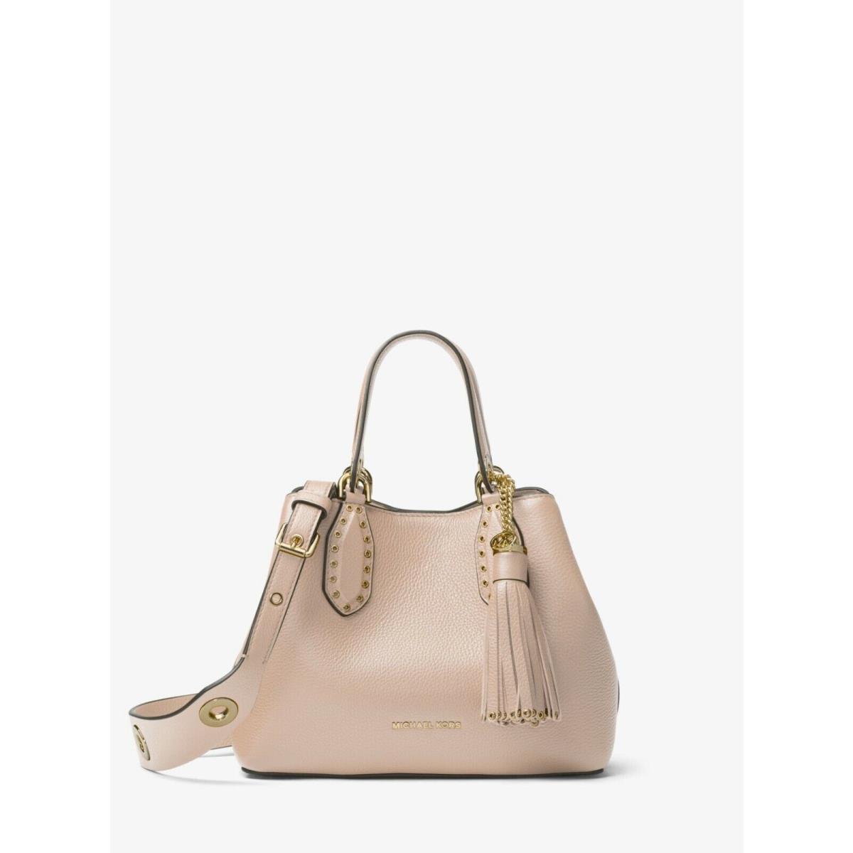 Michael Kors Brooklyn Small Satchel Crossbody/handbag Bucket 11 Colors Dust Bag Soft Pink with Gold-tone hardware