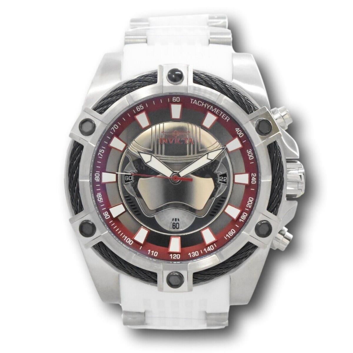 Invicta Star Wars Captain Phasma Men`s 52mm Limited Ed Chronograph Watch 37207