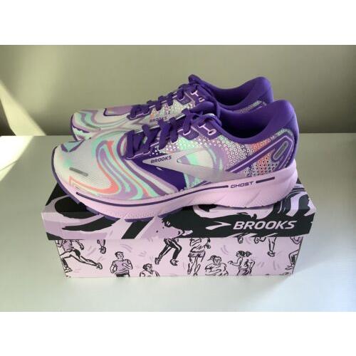 Brooks Ghost 14 Limited Edition Women`s Running Shoes - Purple - Sz 8
