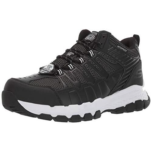 Skechers Men`s Queznell Industrial Boot - Choose Sz/col Black/White