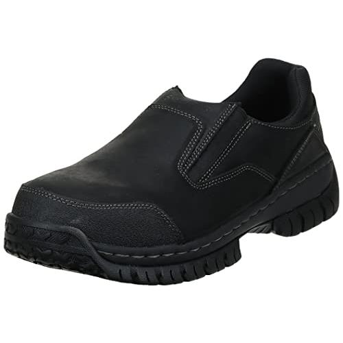 Skechers For Work Men`s Hartan Steel Toe Slip-on S - Choose Sz/col Black