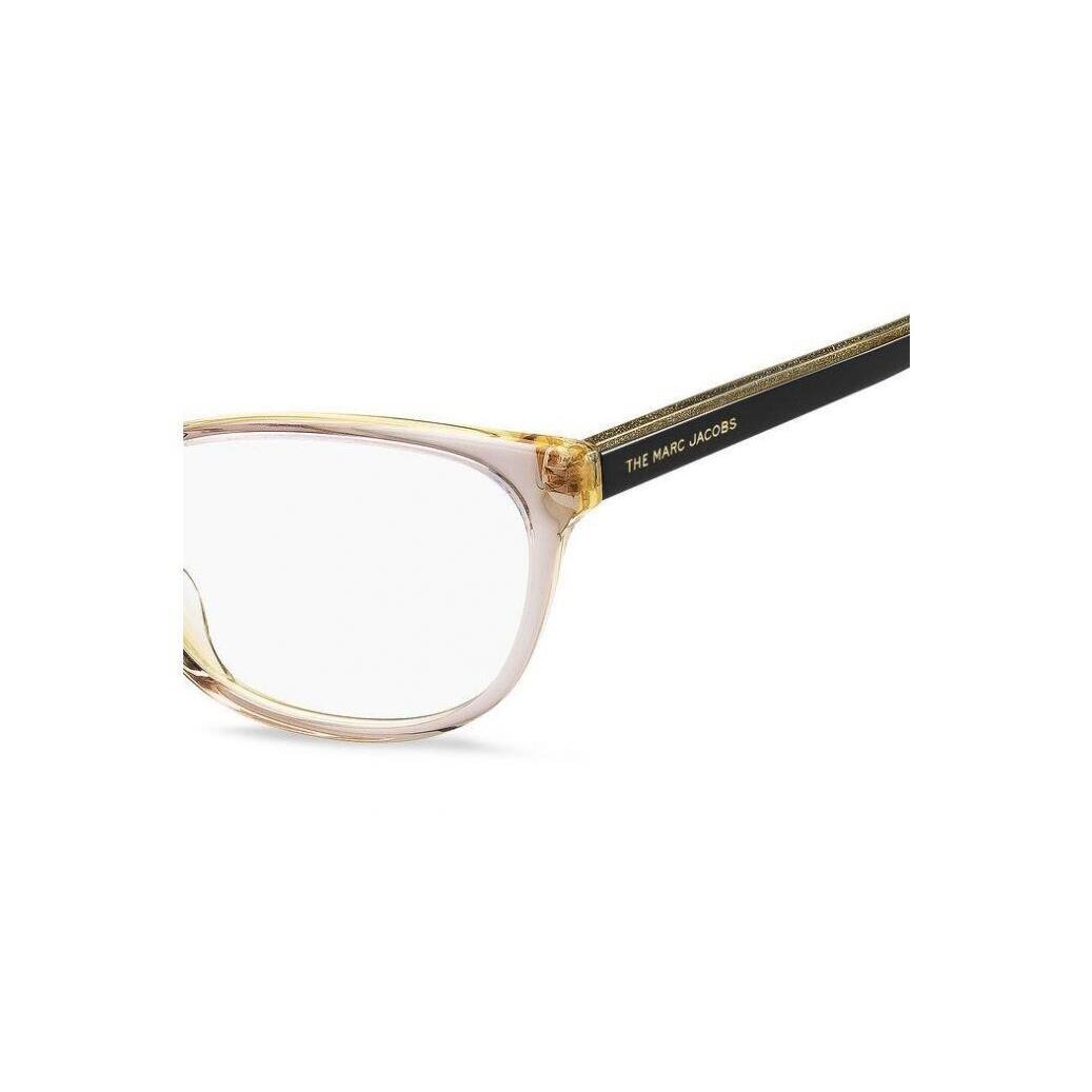Marc Jacobs eyeglasses Marc - Translucent Brown , Translucent Brown Frame, Clear with demo print Lens 1