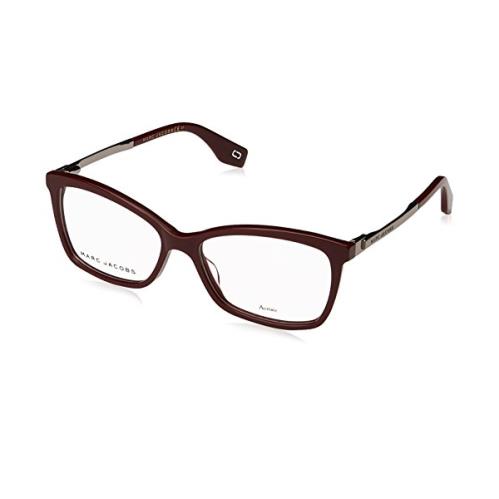 Marc Jacobs Eyeglasses Marc 306 C.lhf in Burgundy Opal with Silver Temples 54mm
