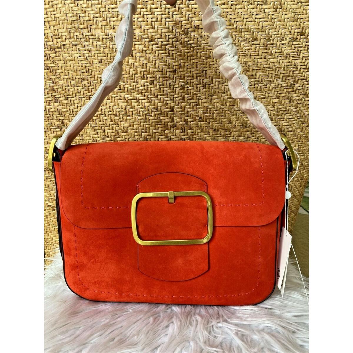 Tory Burch Sawyer Large Red Suede Shoulder Bag - Tory Burch bag -  038088654051 | Fash Brands