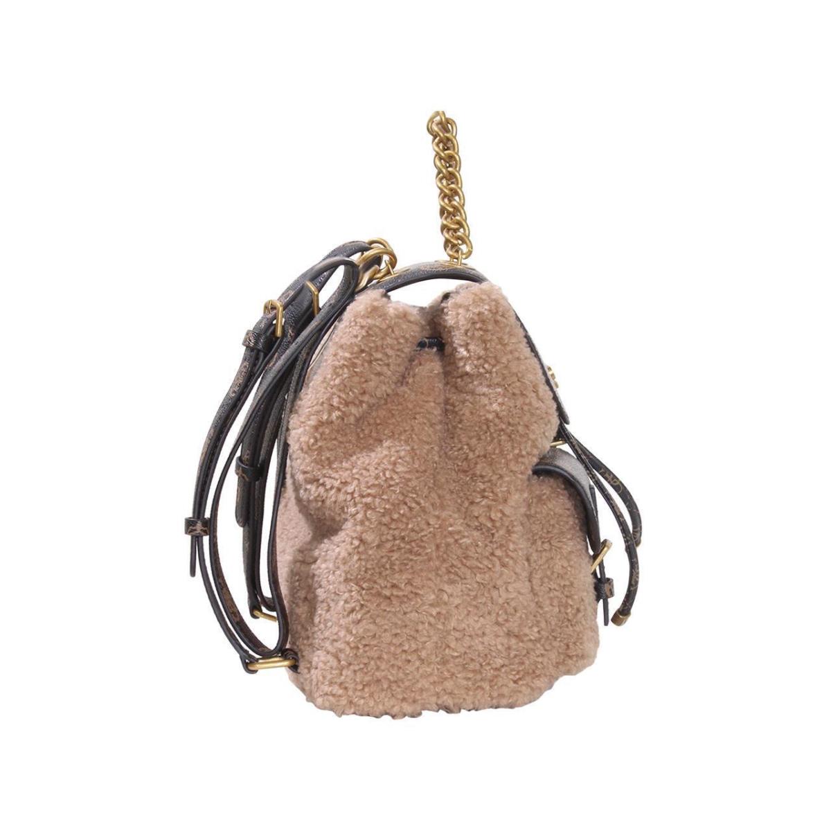 Guess Women`s No-limit Flap Backpack Fur Bag