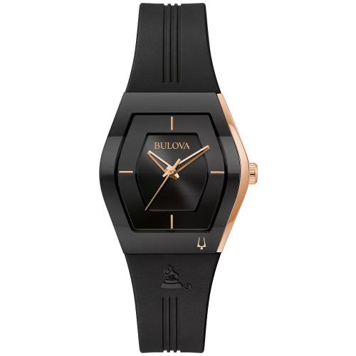 Bulova Latin Grammy Gemini Ladies Watch 97L163 - Dial: Black, Band: Black, Bezel: Black