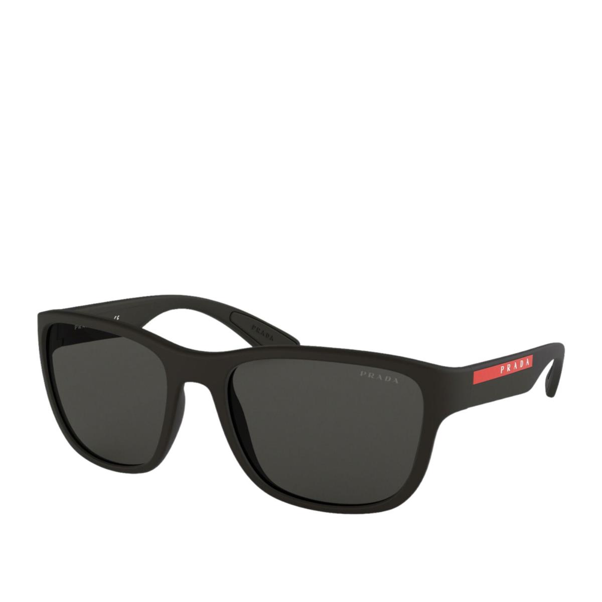 Prada Linea Rossa PS 01US DG05S0 Black Men`s Sunglasses - Size 55-19